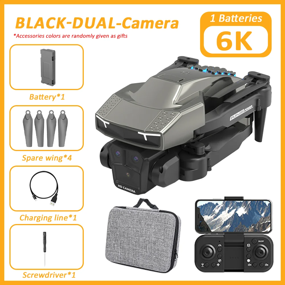 New H3 Drone 8K Professional Triple Camera 4K ESC WIFI FPV