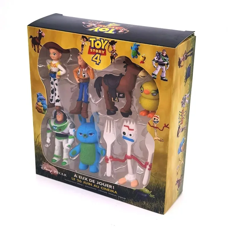 Disney 7PCS Toy Story 4 Action Figures Toys Woody