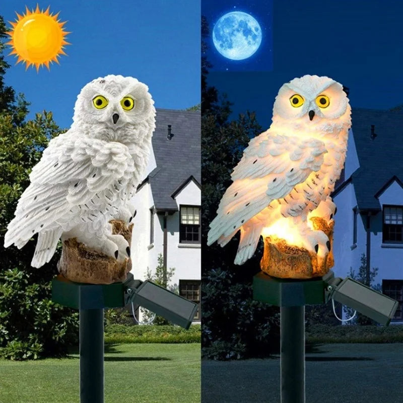 Solar Lamp Owl Animal Solar Garden
