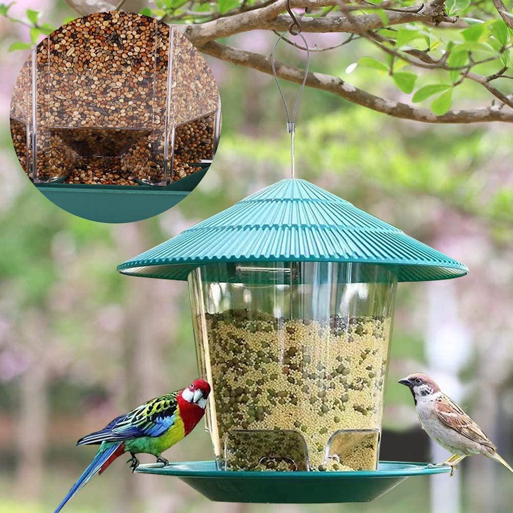 Window Wild Bird Feeder House Transparent
