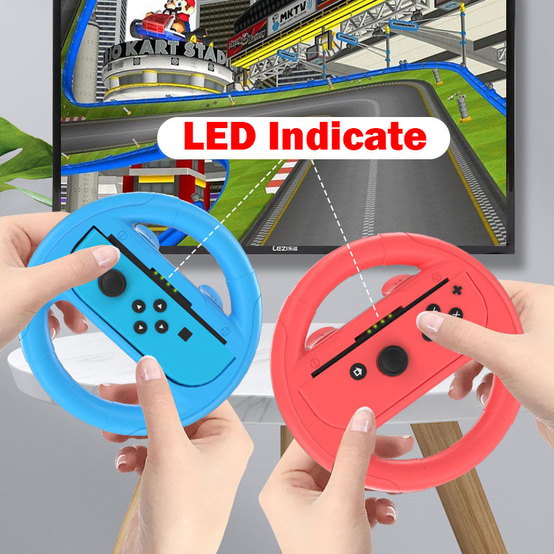 2 pcs/Lot Racing Steering Wheels for Switch OLED Joy