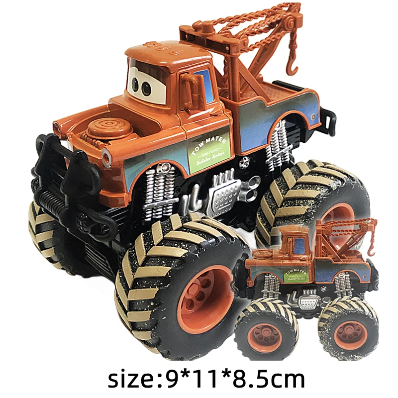 Disney Pixar Cars 2 3 Wrestler Mater High legged Lightning