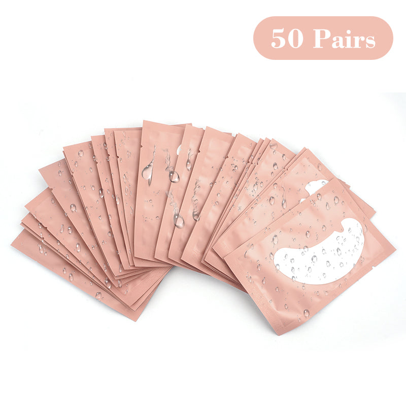 50pairs Eye Pads For Eyelash Extension Hydrogel Patches For Eyelashes