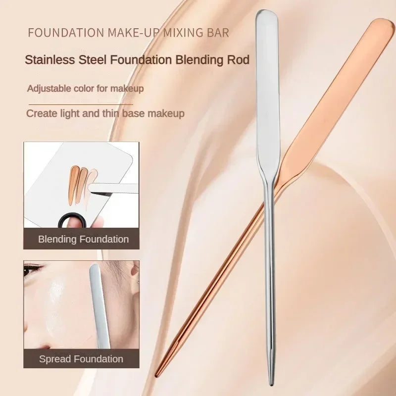 Stainless Steel Dual Heads Makeup Toner Spatula