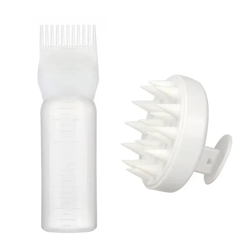 Silicone Shampoo Brush Head Scalp Massage Comb Hair