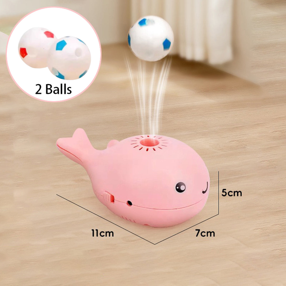 Electric Floating Ball Cat Toy - Whale