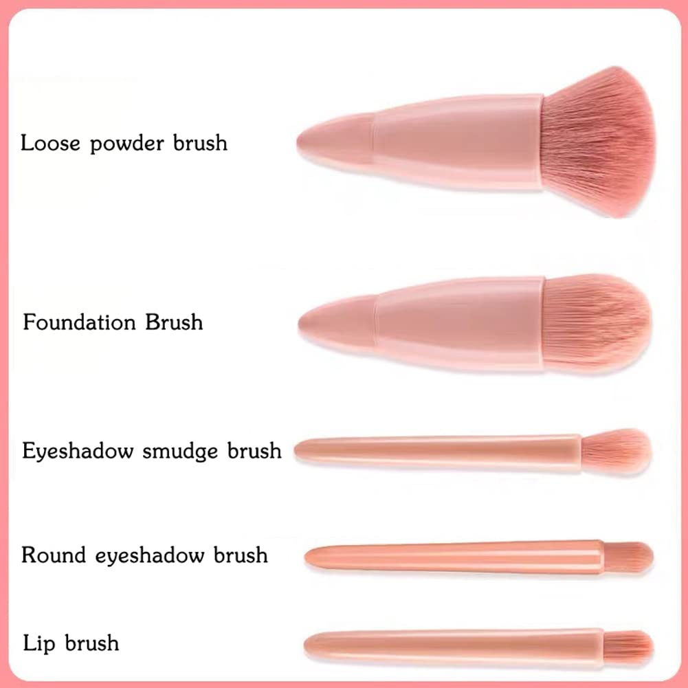 Mini Makeup Brushes Set Mirror Soft Fluffy for Cosmetics Foundation