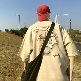 Casual Short Sleeve Loose Printed Retro American Gothic Hollow T-shirt