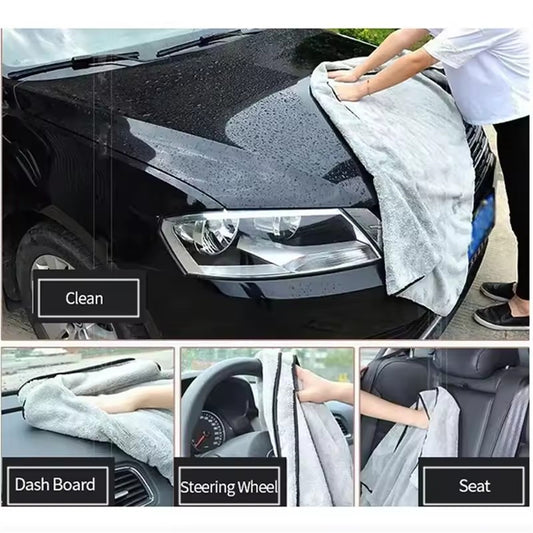 Microfiber Towel Car Wash Cloth Auto Cleaning Door Window Care