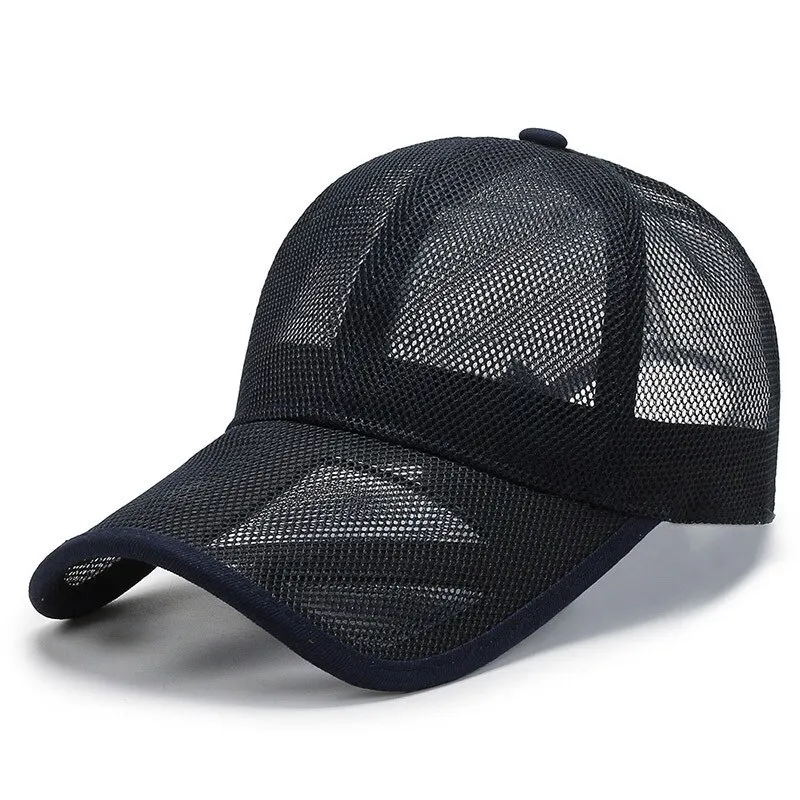 Summer Men Hat Openwork Brim Breathable