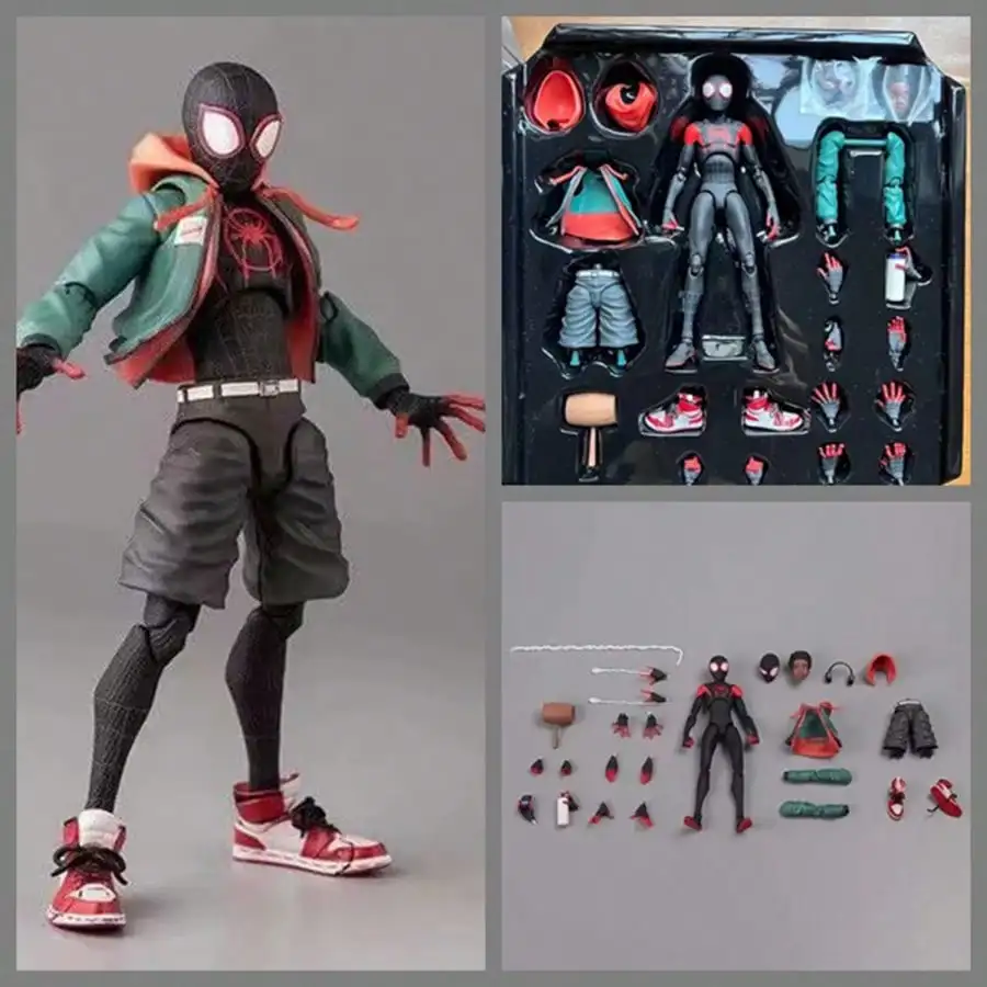 Miles Morales Spider Man Action figures 15cm Multi-Accessories