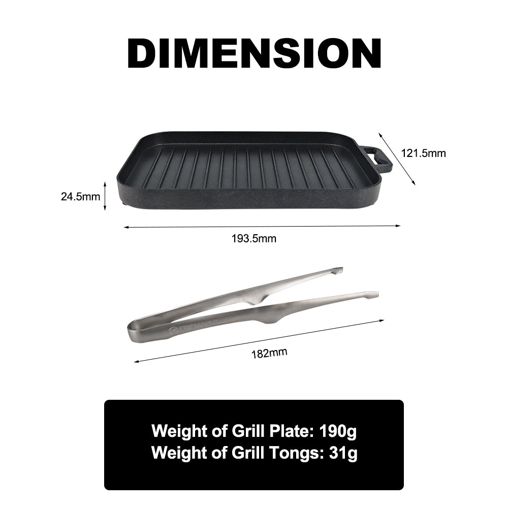 Mini Grill Plate Set Thickened Heat-resistant