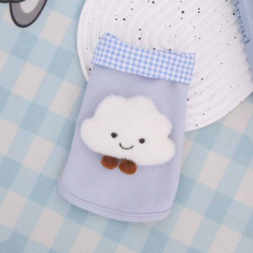 Pet Spring and Autumn Clothing Checkered Collar Polo Shirt Cute