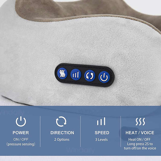 Portable U-Shape Neck Pillow Massage Machine