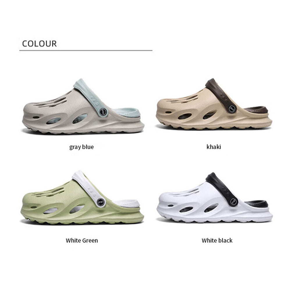 Summer Men's Fashion Beach Sandals Clogs Thick Sole Slipper