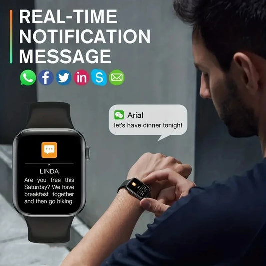 T168 Wireless Calling Smart Watch Make Answer Call Full Touch