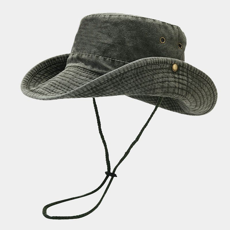 Four Seasons Cotton Solid Bucket Hat Fisherman