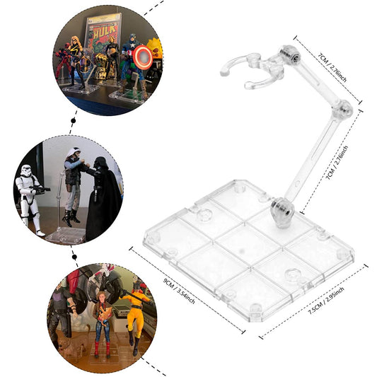 Clear Action Figure Stand,Assembly Action Figure Display Holder
