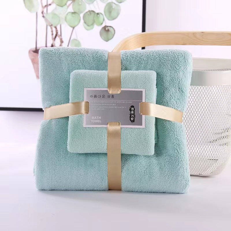 2PC Bath Towels Set Super Soft Highly Absorbent