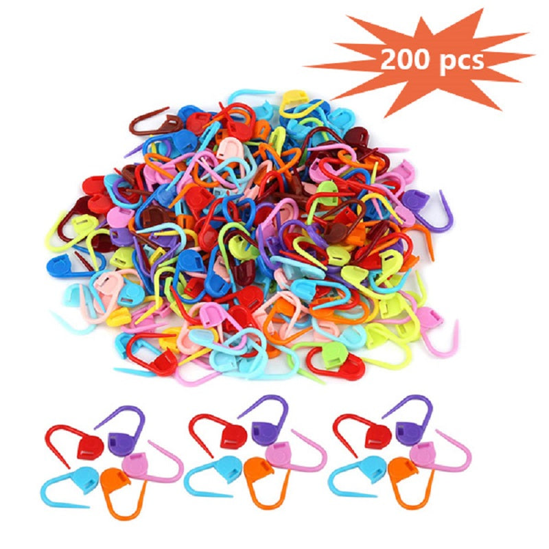 Knitting Craft Sewing Needle Tool Plastic Locking Stitch Markers