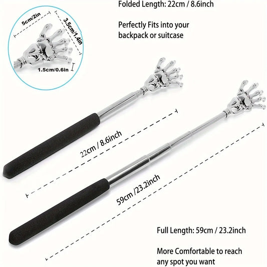 Portable Stainless Steel Telescopic Back Scratcher