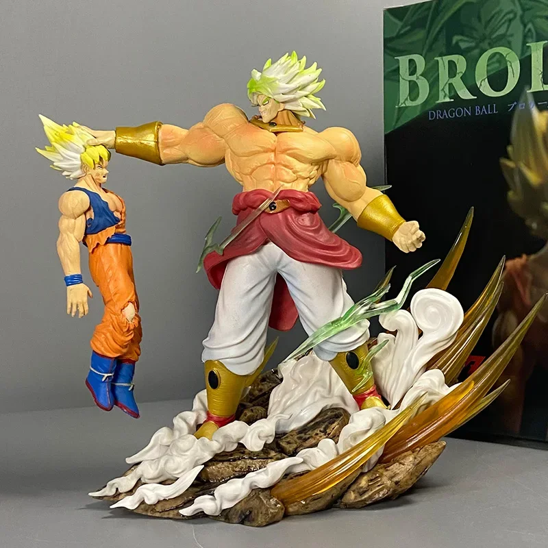 20cm Dragon Ball anime Broly Vs Super Saiyan Son Goku