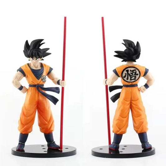 23cm Dragon Ball Z Son Goku Anime Figure Battle Damage Shockwave