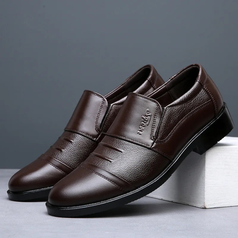 Men's Genuine Cow Leather Shoes Business Casual Shoes
