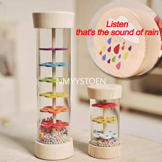 Baby Wooden Rain Sound Pipe Simulation Rain Sound Wooden Toy