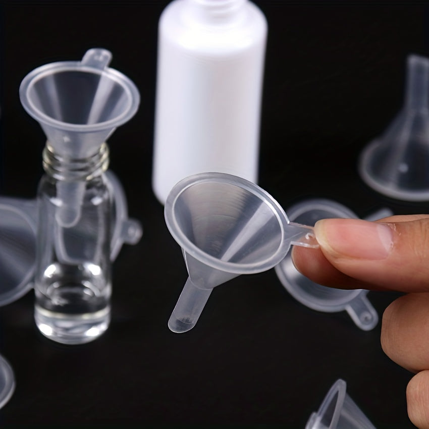10 precision mini funnels for lab bottles