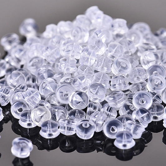 10pcs Rubber Earring Backs Soft Silicone