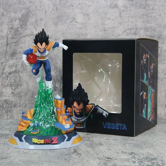 24cm Dragon Ball Vegeta Diving Battle Damage Anime Figure