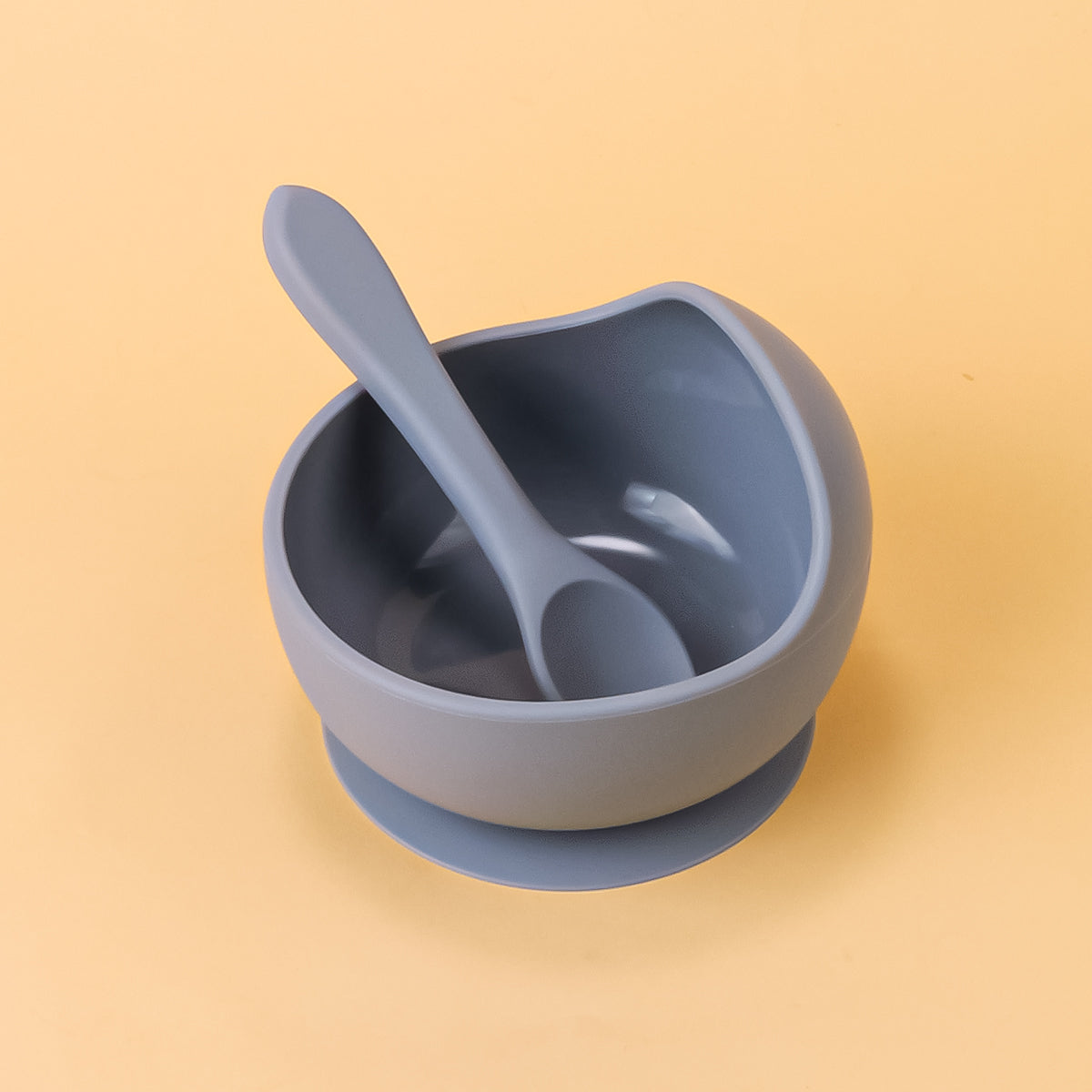 2PC Silicone Sucker Bowl Feeding Tableware
