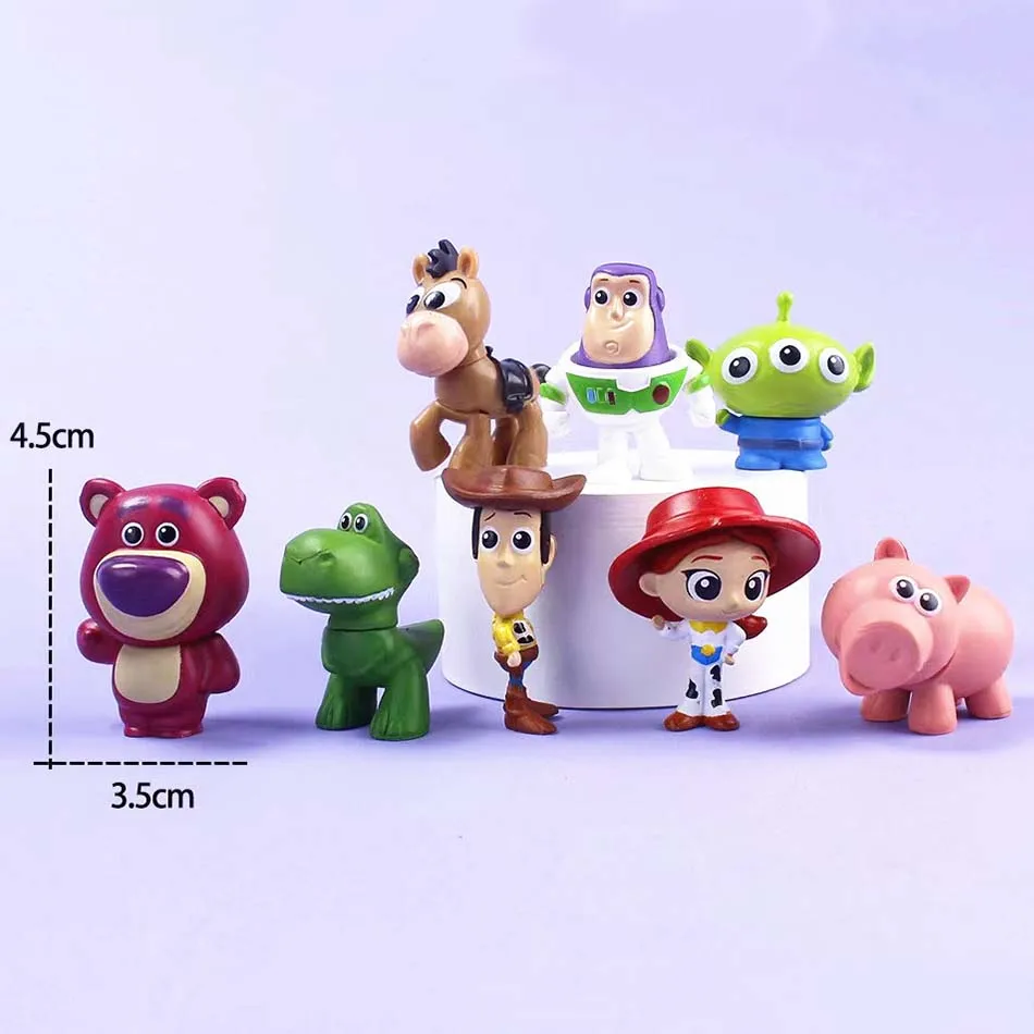 8PCS Disney Toy Story Anime DIY Doll Accessor Action Figure