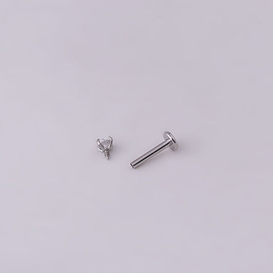2pcs Stainless Steel Piercing Tragus Stud Earrings