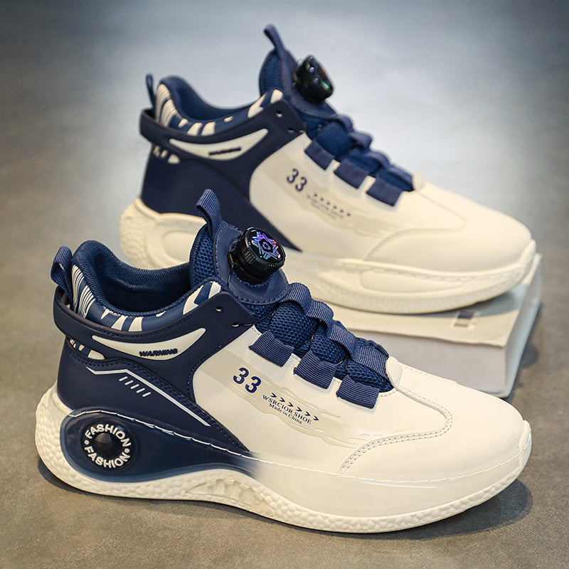 Mens Sneakers with Rotating Buckle Comfy Non Slip