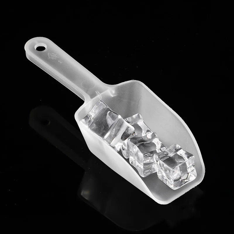 5Pcs Plastic Ice Scoops Mini Transparent Ice Shovel