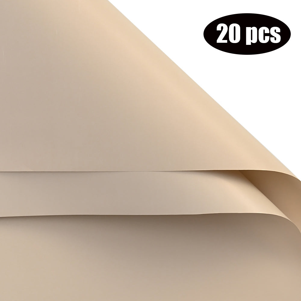 20PCS Flower Wrapping Packing Paper Bouquet of Solid Color