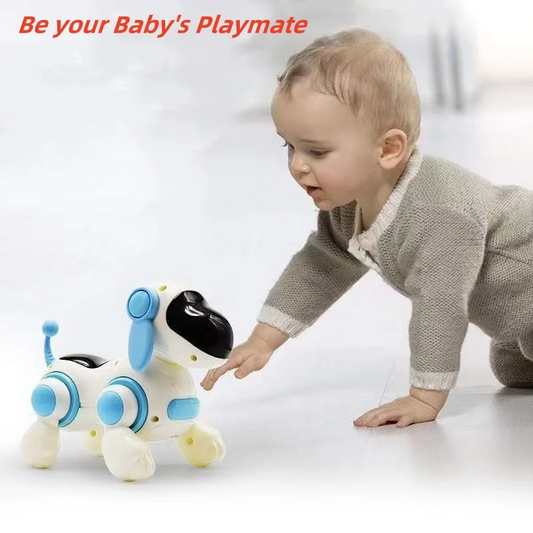 Kids Robot Electronic Dog Toys Music Crawling