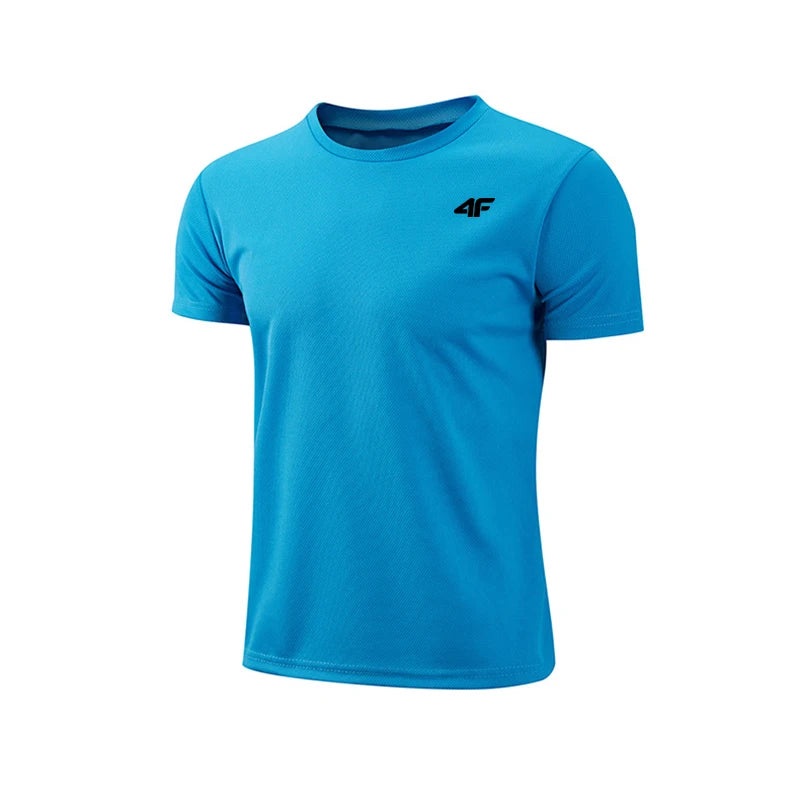 Men's Summer Exercise Trainning T-shirt High Quality Breathable
