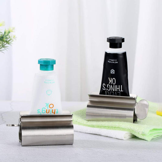 Bathroom Accessories Toothpaste Squeezer Tube Roller Stainless Steel