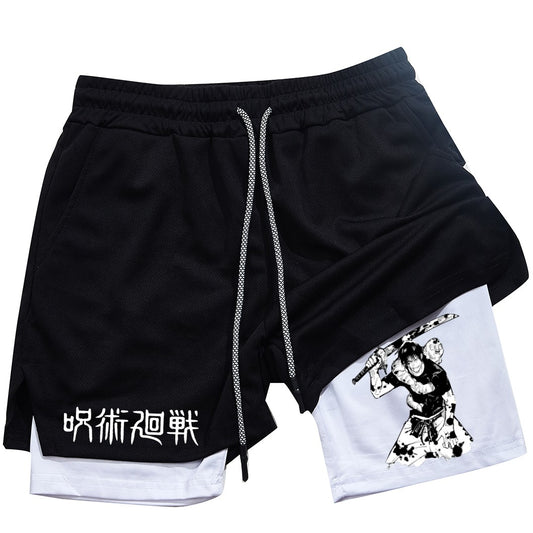 Performance Shorts Toji Printed Men GYM Casual Sports Shorts
