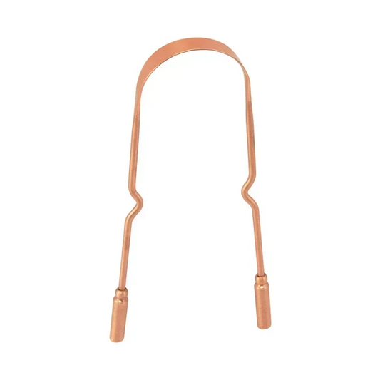 1PCS Pure Copper Tongue Scraper Oral Cleaner