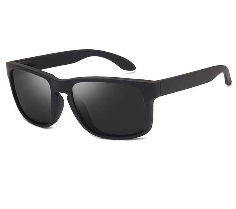 Classic Fashion Square Polarized Sunglasses Men Vintage Plastic Male