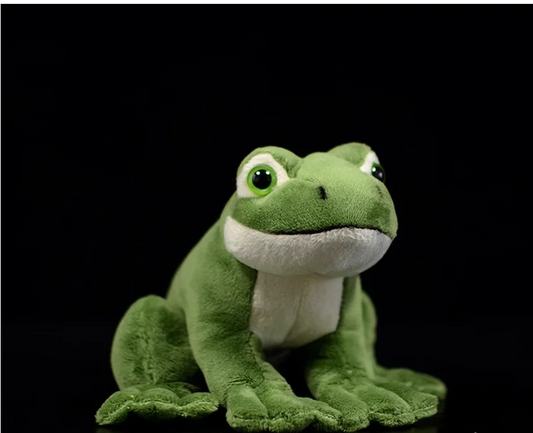16cm Funny Cute Green Frog Plush Toy Soft StuffedAnial Frog