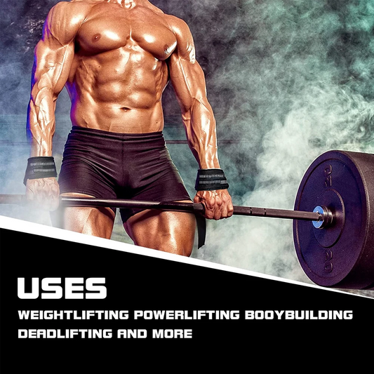 1 Pair Weight Lifting Straps with Wrist Support, Wrist Straps for Weightlifting