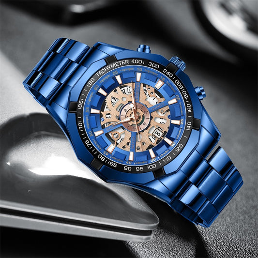 Mens Quartz Watches Top Brand Luxury Stainless Steel
