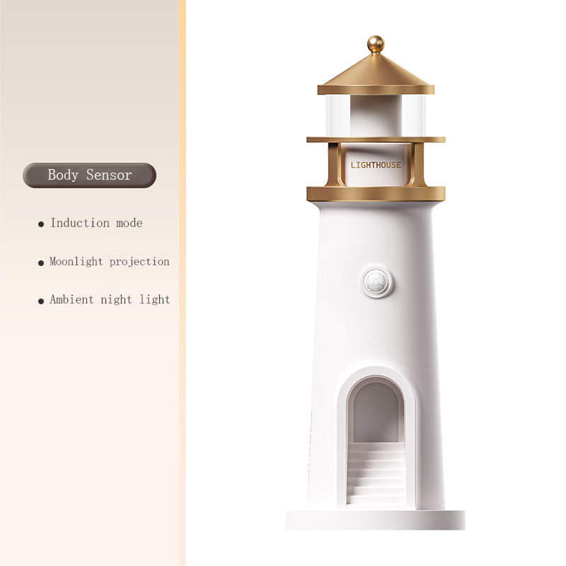 Floating Moon Lamp Projection Lighthouse