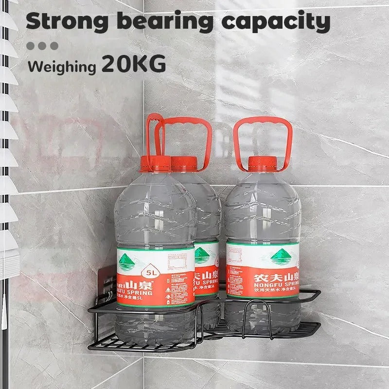 Toilet Storage Rack Bathroom Shelf No-Drill Corner Shelf