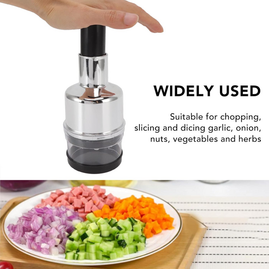 Manual Food Chopper Stainless Steel Manual Onion Chopper